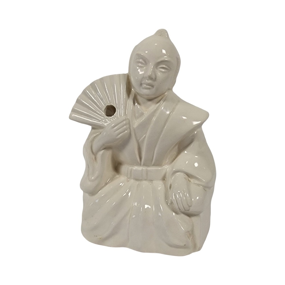 Vintage Orchids of Hawaii R-21 Japanese Geisha Tiki Mug White Ceramic Japan 7in‎